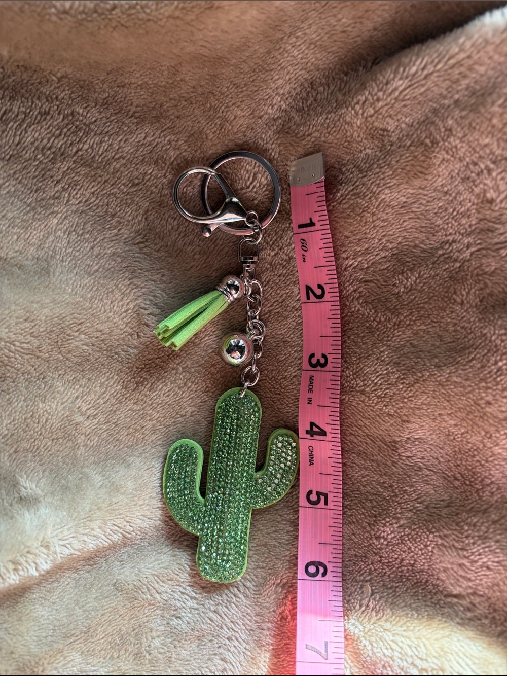 Cactus bag charm/key chain - Picture 2 of 2